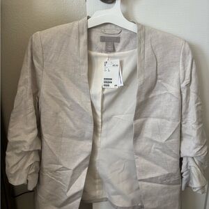 H&M Women's Cream Blazer